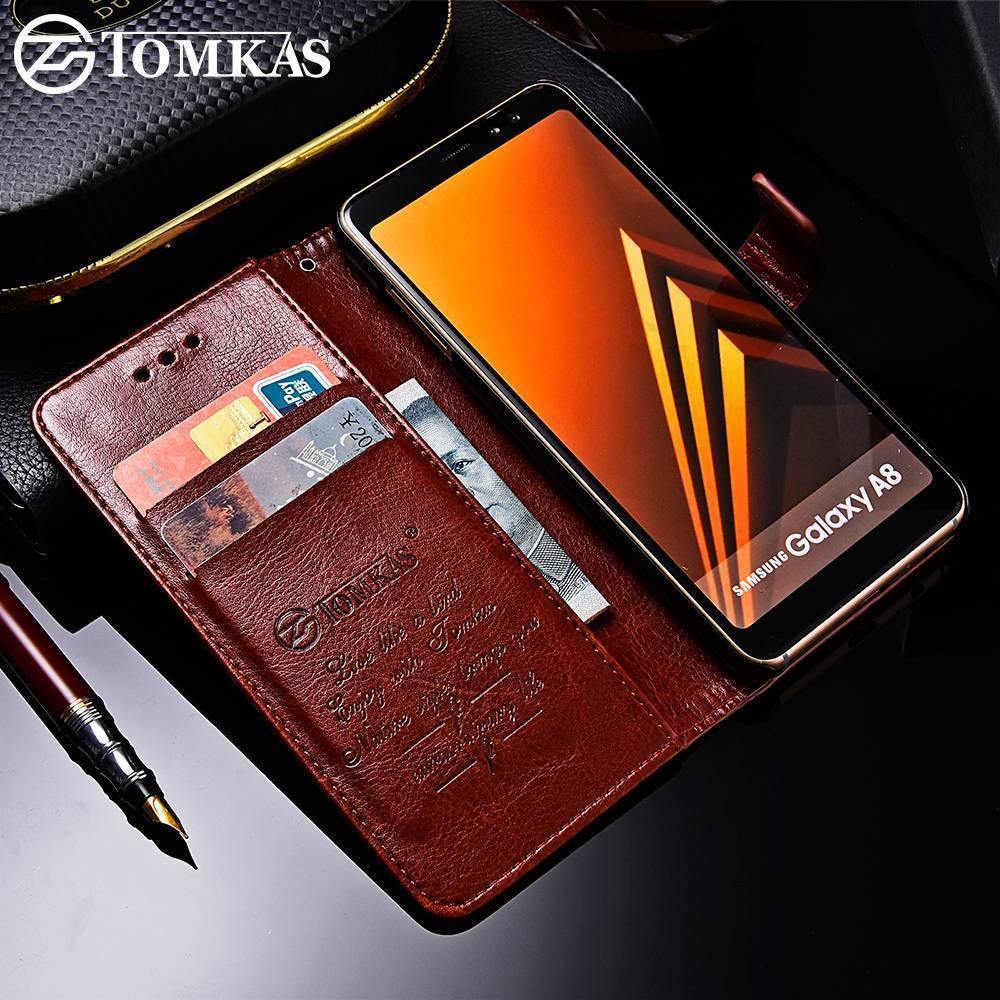 Planet Gates Black / A8 2018 -A530 TOMKAS Business Wallet Case For Samsung Galaxy A8 2018 Cases Cover Flip 6.0 Inch Phone Case For Samsung Galaxy A8 Plus 2018