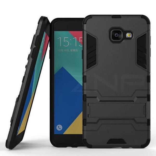Planet Gates Black / A8 Plus 2018 ZNP Shockproof Holder Protective Phone Case For Samsung Galaxy A3 A5 A7 J5 J7 2016 2017 Cover For Samsung A8 Plus 2018 Case Capa