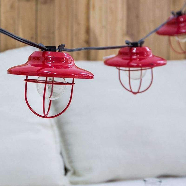 Planet Gates Black / AC 220V 3M Retro Red LampShade Big Ball Globe Festoon Led String Light 3M Outdoor Garden Patio Fairy Garland Party Christmas Holiday Light