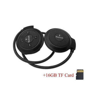 Planet Gates Black Add 16GB Card 3D Mini 503 Mini503 Bluetooth 4.0 FM Headset Sport Wireless Headphones Music Stereo Earphones + 8GB 16GB Micro SD Card