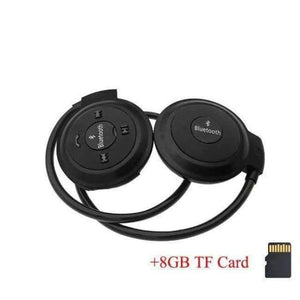 Planet Gates Black Add 8GB Card 3D Mini 503 Mini503 Bluetooth 4.0 FM Headset Sport Wireless Headphones Music Stereo Earphones + 8GB 16GB Micro SD Card