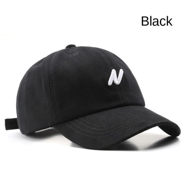 Planet Gates Black / Adjustable Casual Baseball Cap for Women and Men Fashion N Embroidery Summer Visors Cap Boy Girls Cotton Snapback Hat Casquette