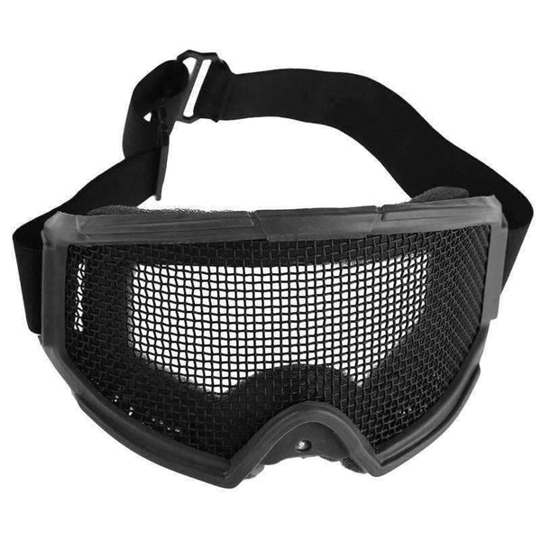 Planet Gates Black Airsoft Tactical Eye Protection Metal Mesh Glasses Goggle Outdoor Sports Camping Hunting Eyewear Safety Accessories