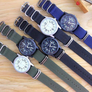 Planet Gates black and black Couples lovers women men quartz sports watches students Stripe canvas electronic waterproof wristwatches clock