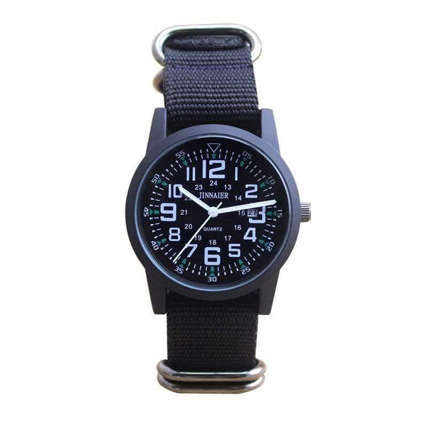 Planet Gates black and black Couples lovers women men quartz sports watches students Stripe canvas electronic waterproof wristwatches clock