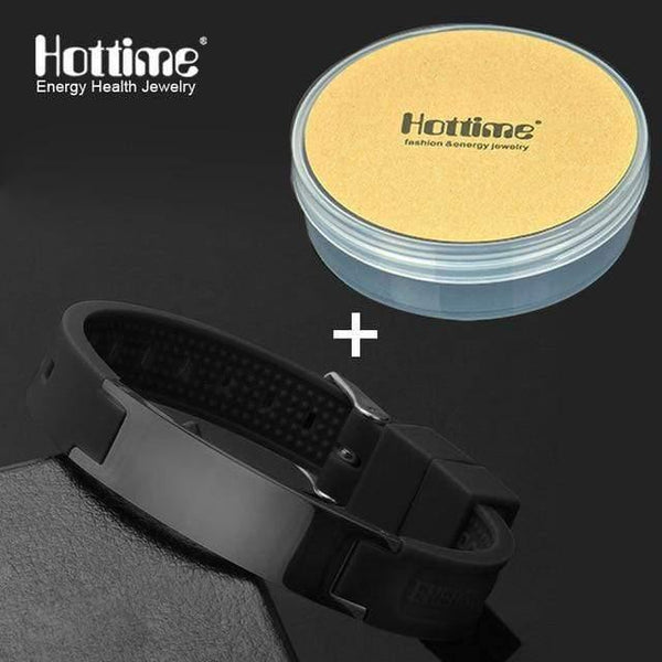 Planet Gates Black And Box Power Energy Wristbands Balance Ion Magnetic Therapy Fashion Silicone Bands Bracelets Therapy Body Keep Your Healty Healing Pain