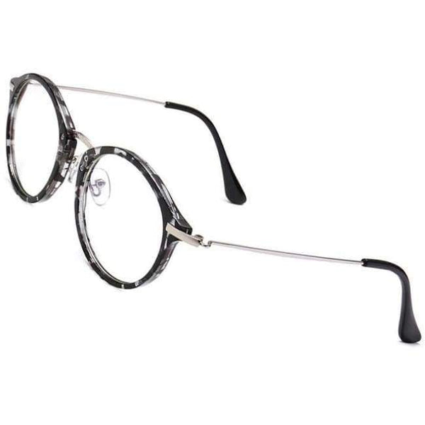 Planet Gates Black and White Fr Retro Clear Lens Glasses Women Brand Designer Computer Eyewear Protect Anti Blue Harmful Light Business Eyeglasses Men 2017 New