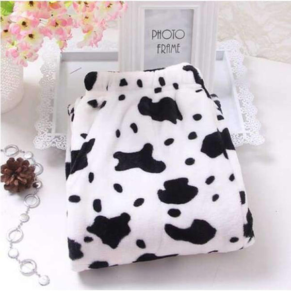 Planet Gates black and white / M Women's Trousers 2018 Winter New Flannel Pants For Home Cotton Pajama Bottoms Pajama Style Pants Women Lounge Pants Q411