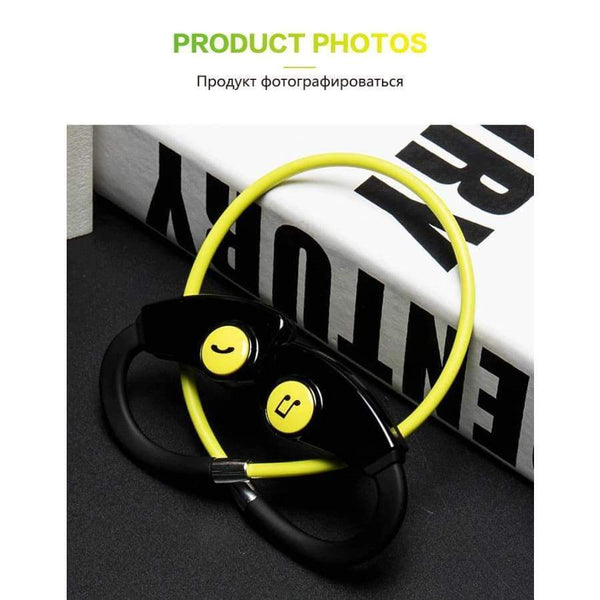 Planet Gates Black and yellow Wireless Earphones Bluetooth Headphone Sport Running Auriculares Inalambrico Waterproof Headset Music Ecouteur Audifonos