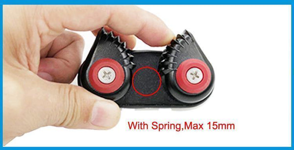 Planet Gates Black Anodized Aluminium Cam cleat Boat Cam cleats Matic Fairlead Marine Sailing Sailboat Kayak Canoe Dinghy Accessories