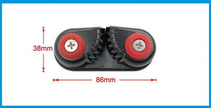 Planet Gates Black Anodized Aluminium Cam cleat Boat Cam cleats Matic Fairlead Marine Sailing Sailboat Kayak Canoe Dinghy Accessories