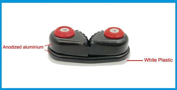Planet Gates Black Anodized Aluminium Cam cleat Boat Cam cleats Matic Fairlead Marine Sailing Sailboat Kayak Canoe Dinghy Accessories