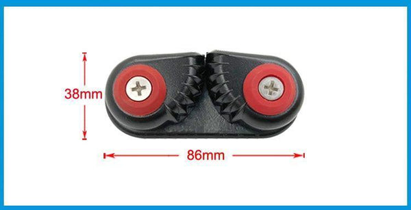 Planet Gates Black Anodized Aluminium Cam cleat Boat Cam cleats Matic Fairlead Marine Sailing Sailboat Kayak Canoe Dinghy Accessories