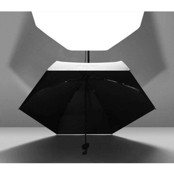 Planet Gates Black Anti-UV Pocket Mini Umbrella Rain Women Windproof Durable 5 Folding Sun Umbrellas Portable Sunscreen Female Parasol