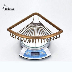 Planet Gates Black Antique Solid Brass Corner Shelf Brushed Bronze Basket Ceramic Storage/Bathroom Shelves Bathroom Accessories Products