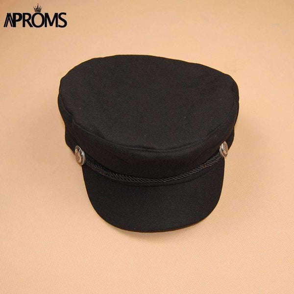 Planet Gates Black Aproms Summer Fashion Black Hat Cap Women Casual Streetwear Solid Rope Flat Cap Elegant Spring Bsaic Baseball Hat Female 2018