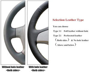 Planet Gates Black Artificial Leather Car Steering Wheel Cover for Opel Zafira A 1999-2005 Buick Sail Opel Astra G H 1998-2007 Wheel Cover