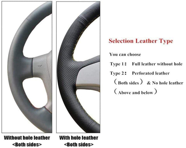 Planet Gates Black Artificial Leather Car Steering Wheel Cover for Opel Zafira A 1999-2005 Buick Sail Opel Astra G H 1998-2007 Wheel Cover