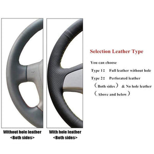 Planet Gates Black Artificial Leather Car Steering Wheel Cover for Opel Zafira A 1999-2005 Buick Sail Opel Astra G H 1998-2007 Wheel Cover