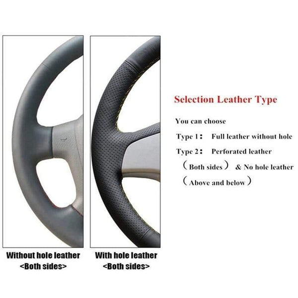 Planet Gates Black Artificial Leather Car Steering Wheel Cover for Opel Zafira A 1999-2005 Buick Sail Opel Astra G H 1998-2007 Wheel Cover