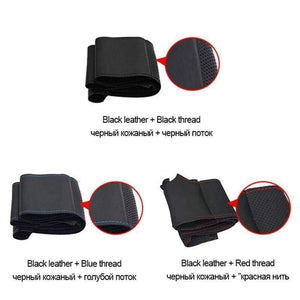 Planet Gates Black Artificial Leather Car Steering Wheel Cover for Opel Zafira A 1999-2005 Buick Sail Opel Astra G H 1998-2007 Wheel Cover