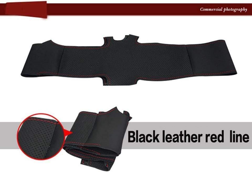 Planet Gates Black Artificial Leather Car Steering Wheel Cover for Opel Zafira A 1999-2005 Buick Sail Opel Astra G H 1998-2007 Wheel Cover