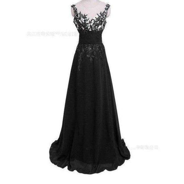 Planet Gates Black As Picture / 4 Fashion Sexy Chiffon Blue Party Evening Dresses 2018 Long Formal Prom Robe De Soiree Woman's Dress OL3102 PlUS