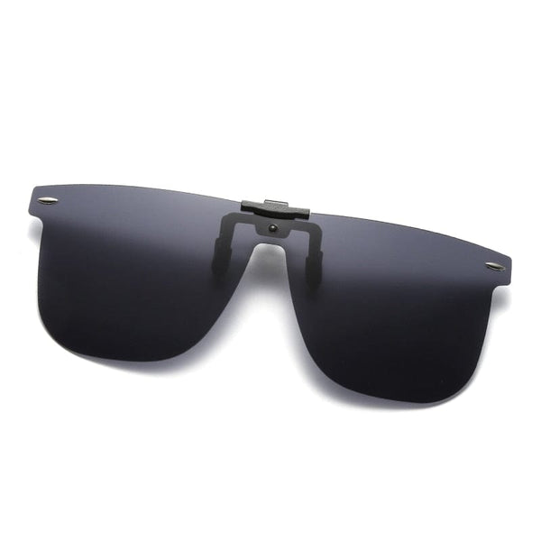 Planet Gates black / as show Clip On Sunglasses For Men Polarized Lens Square Sunglasses Night Vision Driver Glasses Fishing Eyewear Flip Up Luxury Oculos