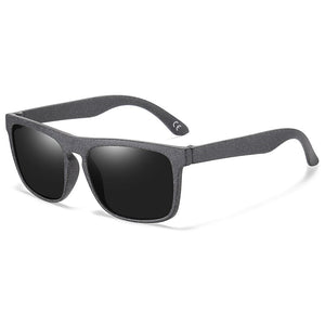 Planet Gates Black / As the picture XSW brand design wooden retro square oval square men's and women's sunglasses Glasses  Wheat straw sunglases UV400 7021