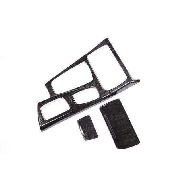 Planet Gates Black Ash Wood For BMW 5 Series F10 2011-2017 520li 525li 530li ABS Center Console Gear Shift Panel Cover Trim Car Accessories