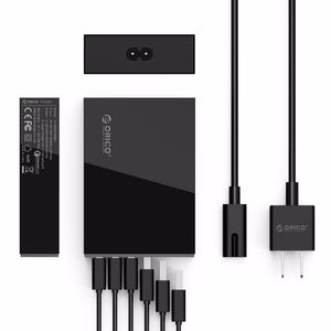 Planet Gates Black AU QSL-6U 6 Ports QC2.0 Quick USB Charger Mobile Phone Charger  for Samsung Huawei LG Iphone Adapter EU/US/UK/AU Plug