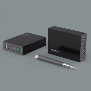 Planet Gates Black AU QSL-6U 6 Ports QC2.0 Quick USB Charger Mobile Phone Charger  for Samsung Huawei LG Iphone Adapter EU/US/UK/AU Plug