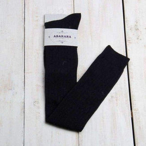 Autumn And Winter Vertical Stripe Long Tube Knee Socks Cuff Anti-Skid Stockings Thigh High Thick Stocking Tights - Black