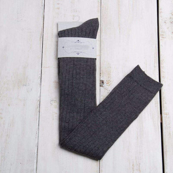 Autumn And Winter Vertical Stripe Long Tube Knee Socks Cuff Anti-Skid Stockings Thigh High Thick Stocking Tights