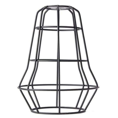 Planet Gates Black B Smuxi Retro Vintage Industrial Lamp Covers Pendant Trouble Light Bulb Guard Wire Cage Ceiling Hanging Bars Cafe Lamp Shade