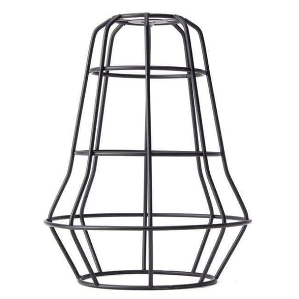 Planet Gates Black B Smuxi Retro Vintage Industrial Lamp Covers Pendant Trouble Light Bulb Guard Wire Cage Ceiling Hanging Bars Cafe Lamp Shade