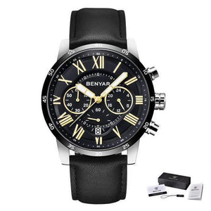 Planet Gates Black B Watches Men Luxury Brand Quartz Watch Fashion Chronograph Sport Reloj Hombre Clock Male hour relogio Masculino