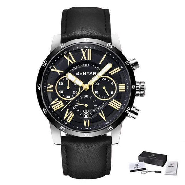 Planet Gates Black B Watches Men Luxury Brand Quartz Watch Fashion Chronograph Sport Reloj Hombre Clock Male hour relogio Masculino