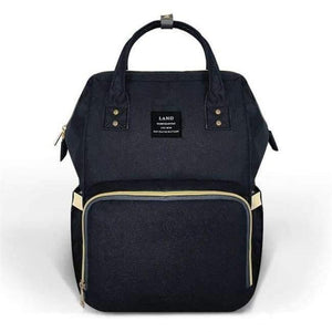 Planet Gates Black Baby Diaper Bag Fashion Mummy Maternity Nappy Bag Large Capacity Baby Bag Travel Backpack Designer Nursing Bag/