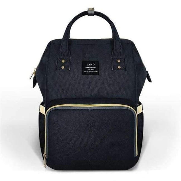 Planet Gates Black Baby Diaper Bag Fashion Mummy Maternity Nappy Bag Large Capacity Baby Bag Travel Backpack Designer Nursing Bag/