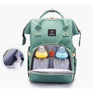 Planet Gates black Baby Diaper Bag With USB Interface Large Capacity Waterproof Nappy Bag Kits Mummy Maternity Travel Backpack Nursing Handbag