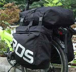 Planet Gates Black  Bag Only / China Bicycle Carrier Bag Rear Rack Trunk 37L Bike Luggage Back Seat Pannier 2 Colors 3 Bags Cycling Saddle Storage 14892