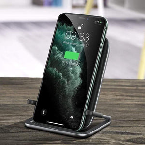 Baseus 15W Qi Wireless Charger Stand for iPhone 11 Pro X XS Samsung S10 S9 S8 Fast Wireless Charging Station with Holder