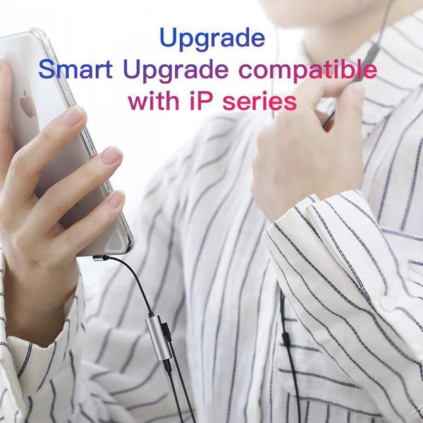Planet Gates Black Baseus 2 in 1 Aux Audio Cable Splitter for iPhone Xs Max 7 Extension USB Cable Adapter for iPhone To 3.5mm Jack Earphone Adapter