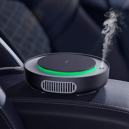 Baseus 2in1 Car Air Purifier Car Humidifier Negative Ions Air Cleaner Ionizer with Filter Remove PM2.5 Formaldehyde for Car Home