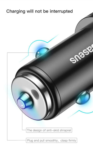 Planet Gates Black Baseus 36w USB Car Charger Quick Charge 3.0 QC QC3.0 Type C PD Fast Car Charging Charger For iPhone Samsung Xiaomi Mobile Phone