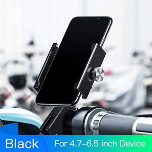 Baseus Bike Phone Holder Universal Motorcycle Bicycle Mobile Phone Stand Handlebar Rear View Mirror Clip Phone Holder Bracket