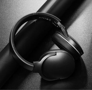 Planet Gates BLACK Baseus D02 Bluetooth Headphone, Foldable 25 Hours Music Play Wireless headphones Portable Bluetooth Earphone with Mic for Phone
