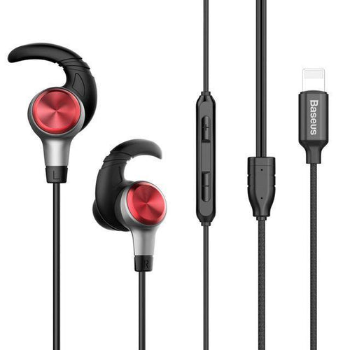 Planet Gates Black Baseus Earphone For Lightning in-ear Earphones for iPhone 7 8 6s 6plus 8pin Hifi Earbuds Headset fone de ouvido With Mic for ios