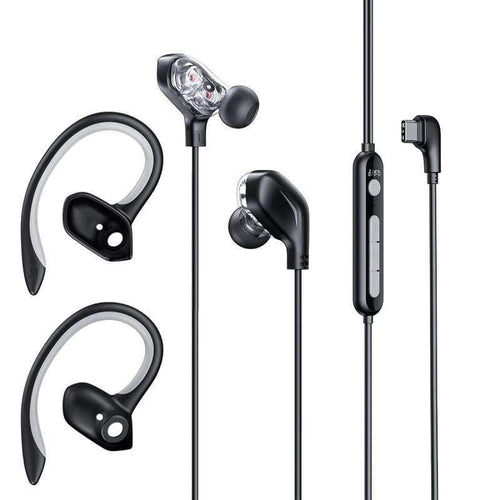 Baseus GAMO C18 Type C Gaming Earphone with RGB Light Earhook Wired In-ear Bass Stereo Earphones for PS4 PC Computer Gamer